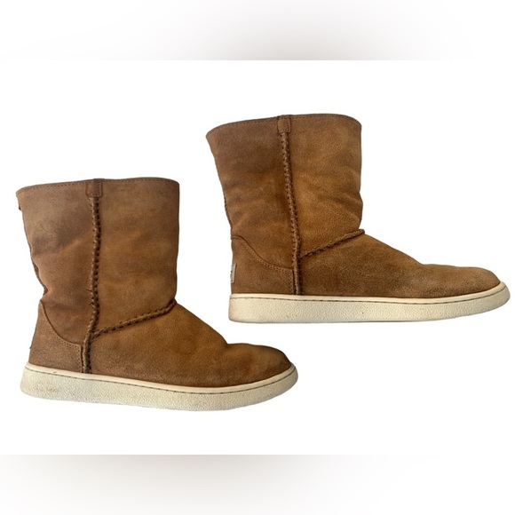 UGG Mika Classic Genuine Shearling Sneaker Boot in Chestnut 6.5 - Picture 4 of 12